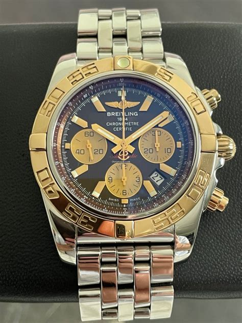 breitling chronomat two tone|breitling two tone chronometre automatic.